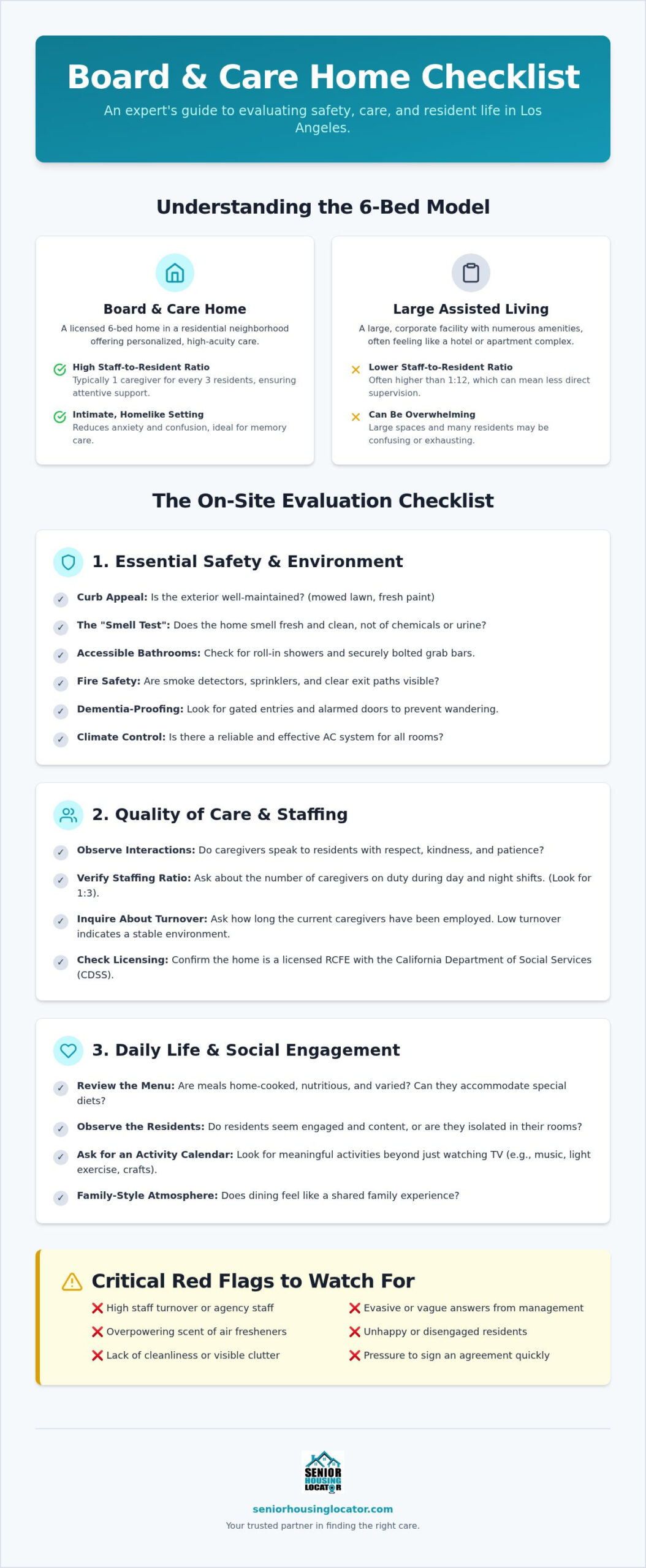 The Ultimate Board and Care Home Checklist: What to Look for in 2026